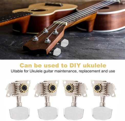 Guitar String Tuning Peg, 4pcs 2L2R Guitar Machine Heads Knobs Tuners Tuning Keys for Classical Style Ukulele Guitar DIY Parts in Saudi Arabia