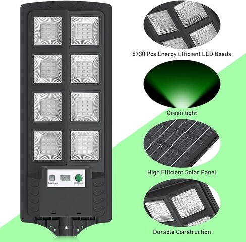 VowelsOne Hog Lights for Night Hunting,Powered Feeder Light(Green)12000LM Solar Lights for Hunting Hogs, Coyote, Varmint, Deer, Motion Activated Feeder in Saudi Arabia