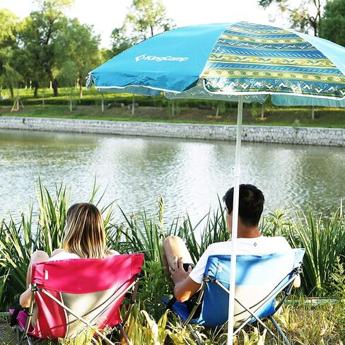 KingCamp Low Folding Beach Chairs for Adults,Portable Lightweight Lowback Sling Chair with Headrest,Cup Holder,Carry Bag Armrest,Foldable Chair for Sand Camping Concert Travel,300LBS in Saudi Arabia