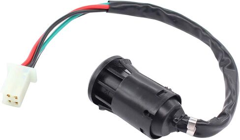 XtremeAmazing Left Starter Switch Assembly with 4 Wires Ignition Key Switch for Chinese ATVs Dirt Bikes Go Karts Scooters Quad 4 Wheeler Pit Bike 50cc 70cc 90cc 110cc 150cc 200cc 250cc in Saudi Arabia