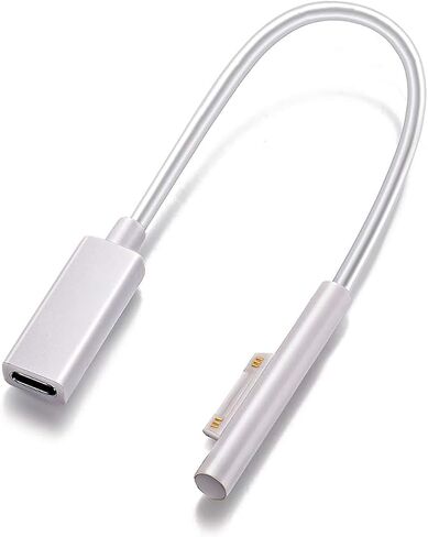 Sisyphy Surface to USB C Charging Cable (Female USB-C, 20 cm), Compatible with Microsoft Surface Pro 7/6/5/4/3 Go3/2/1 Laptop4/3/2/1, Requires 45W 15V/3A USB-C Charger in Saudi Arabia