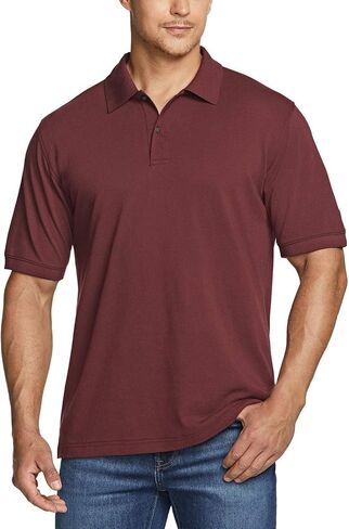 ATHLIO 2 Pack Men's Short Sleeve Polo Shirts, Classic fit Quick Dry Tech Golf Shirts, Dri Flex Performance Solid Top Shirts in Saudi Arabia