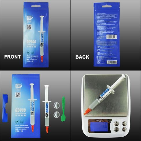 GD900 Thermal Paste 4Grams for Gamer Computer PSP/CPU/ Ps3/ps4/xbox360/one/pc Best Cost x Benefit (N.W. 4G GD900-BA4 5 Pieces) in Saudi Arabia