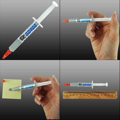 GD900 Thermal Paste 4Grams for Gamer Computer PSP/CPU/ Ps3/ps4/xbox360/one/pc Best Cost x Benefit (N.W. 4G GD900-BA4 5 Pieces) in Saudi Arabia