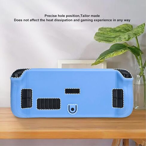 Steam Deck Protective Cover, Silicone Cover Case Compatible with Steam Deck with Anti Slip Pattern Heat Dissipation and Lanyard,Multiple Colors Protective Cover (Blue) in Saudi Arabia