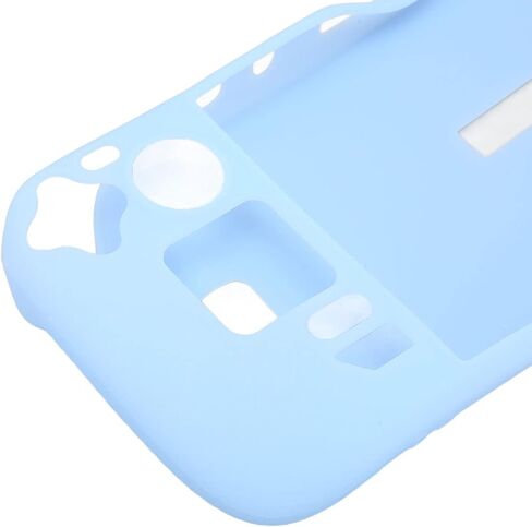 Steam Deck Protective Cover, Silicone Cover Case Compatible with Steam Deck with Anti Slip Pattern Heat Dissipation and Lanyard,Multiple Colors Protective Cover (Blue) in Saudi Arabia
