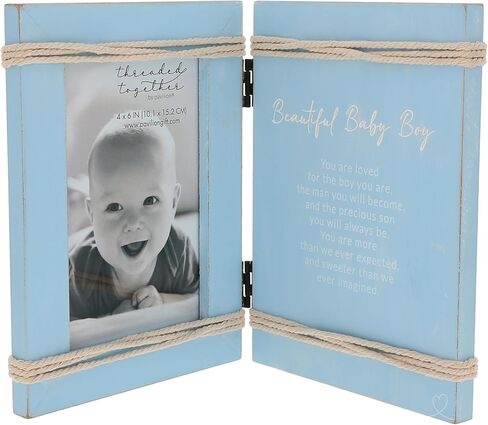 Pavilion - Baby Boy - 4" x 6" Vertical Picture Photo Frame Baby Shower Sprinkle Gift Memories Nursery Decor Present in Saudi Arabia