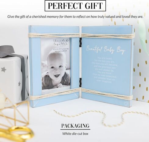 Pavilion - Baby Boy - 4" x 6" Vertical Picture Photo Frame Baby Shower Sprinkle Gift Memories Nursery Decor Present in Saudi Arabia