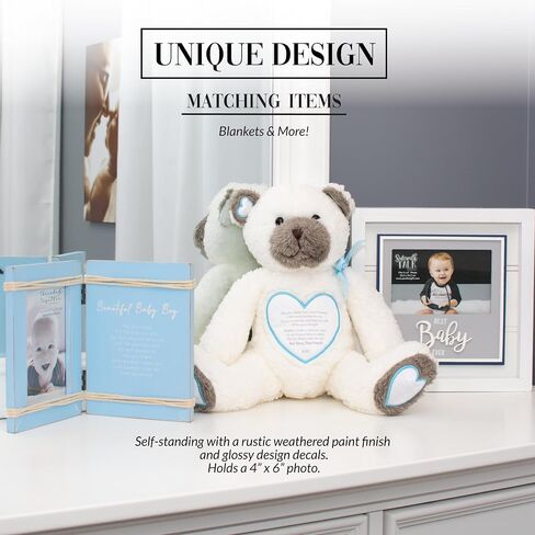 Pavilion - Baby Boy - 4" x 6" Vertical Picture Photo Frame Baby Shower Sprinkle Gift Memories Nursery Decor Present in Saudi Arabia