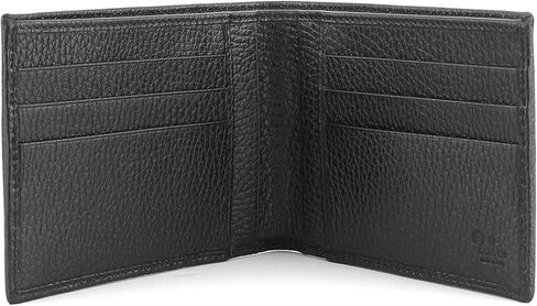 Gucci GG Original Canvas With Grained Leather Trim Bifold Wallet, Black in Saudi Arabia