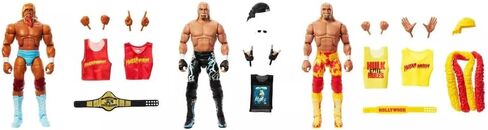 WWE Elite Collection Hulkamania 40th Anniversary Action Figure Set - 3 Pack in Saudi Arabia