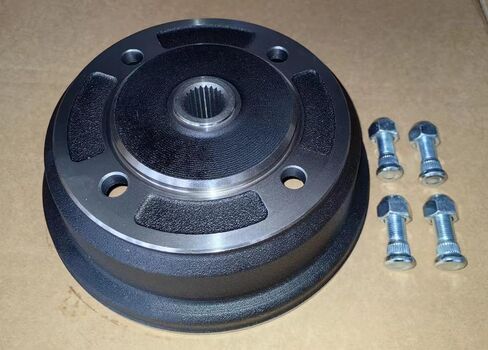 WANTONE RACING أسطوانة فرامل المحور الأمامي الأيسر أو الأيمن # 41038-0034 مع مسامير العجلات 92150-1366 بديلة لـ Kawasaki Mule 3000، 3010، 4000 و4010 UTVs باللون الأسود in Kuwait
