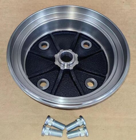 WANTONE RACING أسطوانة فرامل المحور الأمامي الأيسر أو الأيمن # 41038-0034 مع مسامير العجلات 92150-1366 بديلة لـ Kawasaki Mule 3000، 3010، 4000 و4010 UTVs باللون الأسود in Kuwait