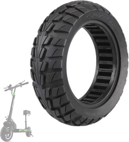 10 Inch Solid Tire 10x2.70 10x2.75 Tire for Hover-1 Alpha Hiboy Titan PRO Scooter 70/65-6.5 Tubeless Puncture-Proof Tire, Explosion-Proof Solid Tires, Shockproof Super-Grip Design in Saudi Arabia