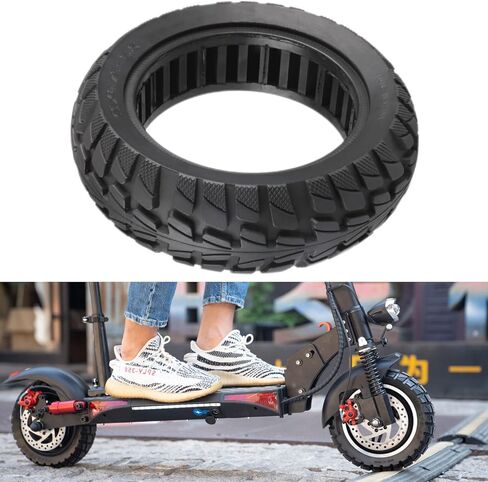 10 Inch Solid Tire 10x2.70 10x2.75 Tire for Hover-1 Alpha Hiboy Titan PRO Scooter 70/65-6.5 Tubeless Puncture-Proof Tire, Explosion-Proof Solid Tires, Shockproof Super-Grip Design in Saudi Arabia