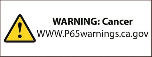 NMC California Prop 65 Cancer Label, Ps Vinyl, 500/Roll in Saudi Arabia