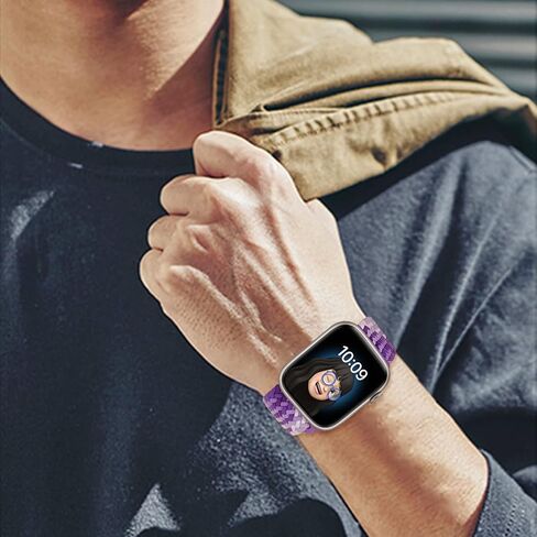 DOBSTFY متوافق مع سوار ساعة Apple 40 مم 38 مم 41 مم 42 مم 44 مم 45 مم 49 مم للنساء والرجال، حزام ساعة Apple مضفر قابل للتمدد لسلسلة iWatch 9 8 7 6 5 4 3 2 1 SE Ultra/Ultra 2 in Kuwait
