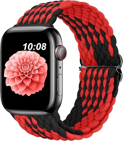 DOBSTFY Compatible with Apple Watch Band 40mm 38mm 41mm 42mm 44mm 45mm 49mm for Women Men,Stretchy Braided Apple Watch Strap for iWatch Series 9 8 7 6 5 4 3 2 1 SE Ultra/Ultra 2 in Kuwait