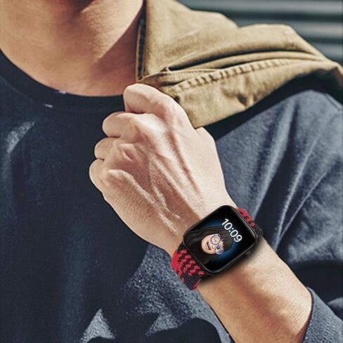 DOBSTFY Compatible with Apple Watch Band 40mm 38mm 41mm 42mm 44mm 45mm 49mm for Women Men,Stretchy Braided Apple Watch Strap for iWatch Series 9 8 7 6 5 4 3 2 1 SE Ultra/Ultra 2 in Kuwait