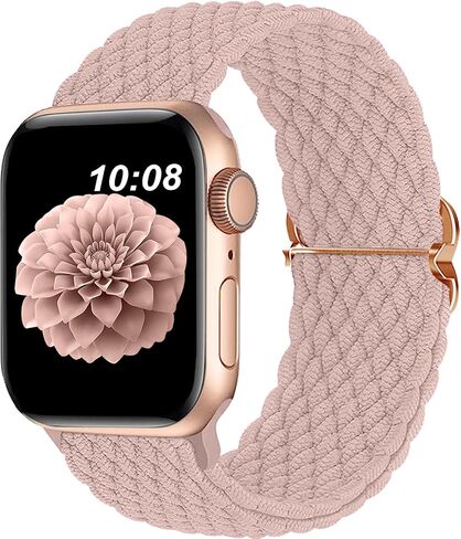 DOBSTFY متوافق مع سوار ساعة Apple 40 مم 38 مم 41 مم 42 مم 44 مم 45 مم 49 مم للنساء والرجال، حزام ساعة Apple مضفر قابل للتمدد لسلسلة iWatch 9 8 7 6 5 4 3 2 1 SE Ultra/Ultra 2 in Kuwait