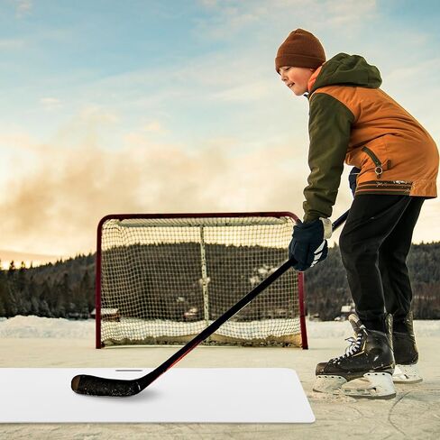 RoundFunny 2 جهاز كمبيوتر شخصى 30 "× 60" وسادة الرماية لـ Puck Rebounder هوكي الجليد ممارسة حصيرة الهوكي التدريب الرياضي المعونة لإطلاق النار معدات مهارات الهوكي لإيقاف التعامل مع عصا الجليد in Kuwait