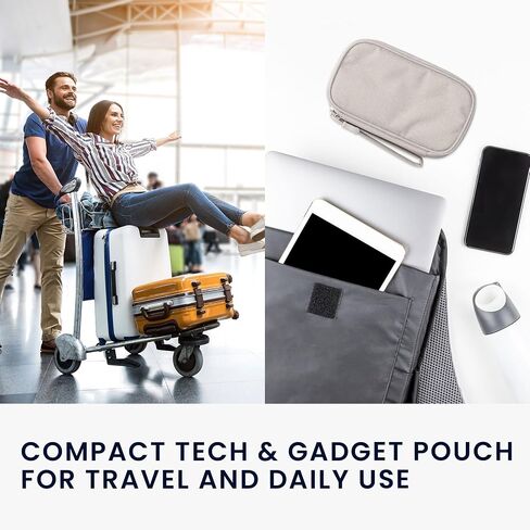 kwmobile Power Bank Case Compatible with Anker PowerCore 20000/20100 / 10000/13000 mAh Case 17.5 x 8 cm Inner Size - Grey in Saudi Arabia
