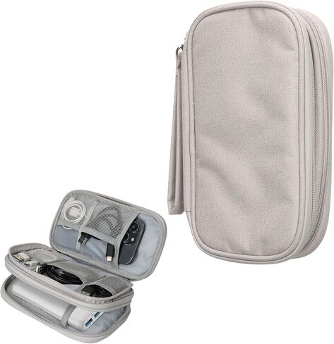 kwmobile Power Bank Case Compatible with Anker PowerCore 20000/20100 / 10000/13000 mAh Case 17.5 x 8 cm Inner Size - Grey in Saudi Arabia