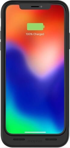 حزمة عصير Mophie اللاسلكية - شحن لاسلكي Qi - حافظة بطارية واقية مصنوعة لهاتف Apple iPhone X - أزرق (401002006) in Saudi Arabia