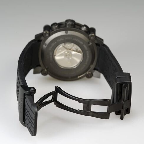 LONGIO Luxury Watches for Men, Swiss Automatic Chronograph Watch with Natural Rubber Strap_X-Racer in Saudi Arabia