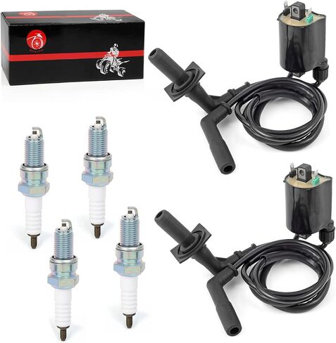 MOTO1988 Ignition Coil Pack & Spark Plug + Cap For Honda VT1100 Shadow 1100 Shadow Spirit Aero ACE Sabre 1100 1987-2007 in Saudi Arabia