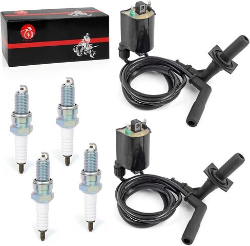 MOTO1988 Ignition Coil Pack & Spark Plug + Cap For Honda VT1100 Shadow 1100 Shadow Spirit Aero ACE Sabre 1100 1987-2007 in Saudi Arabia