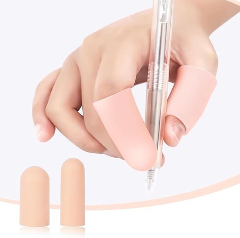 20 قطعة من مهود الأصابع الجل، أغطية حماية الإبهام، غطاء حماية لأكمام الأصابع من السيليكون لأطراف الأصابع، أغطية الأصابع لزلات تشققات الجلد الجاف in Kuwait