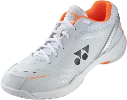 YONEX Power Cushion 65 X3 Indoor Court Badminton Shoe (White/Orange) (6.5) in Saudi Arabia
