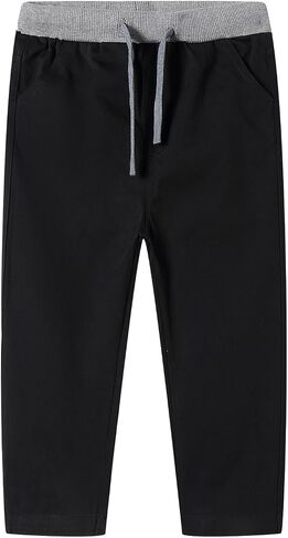 Mud Kingdom Toddler Boys Cotton Pull On Pants Adjustable Elastic Waist 3-9 Years in Saudi Arabia
