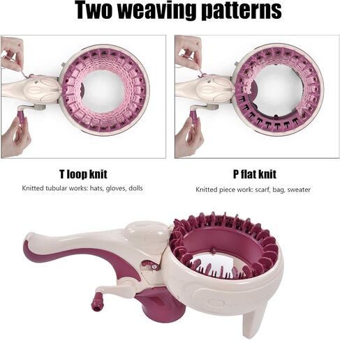 Garosa Knitting Machine Smart Weaving Loom Round Spinning Knitting Machines for Sock Hat Scarf Knitting & Crochet Supplies in Saudi Arabia