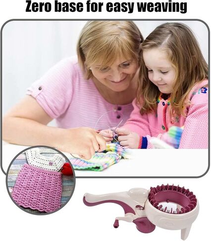 Garosa Knitting Machine Smart Weaving Loom Round Spinning Knitting Machines for Sock Hat Scarf Knitting & Crochet Supplies in Saudi Arabia