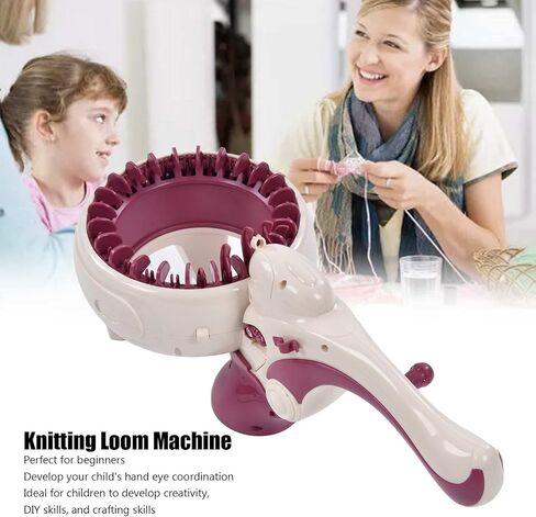 Garosa Knitting Machine Smart Weaving Loom Round Spinning Knitting Machines for Sock Hat Scarf Knitting & Crochet Supplies in Saudi Arabia