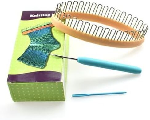 Sock Knitting Machine Household Weaving Knitting Loom DIY Craft Board Knit Machine Beginners Knitting Tools(Random Color) in Saudi Arabia