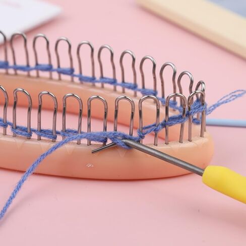 Sock Knitting Machine Household Weaving Knitting Loom DIY Craft Board Knit Machine Beginners Knitting Tools(Random Color) in Saudi Arabia