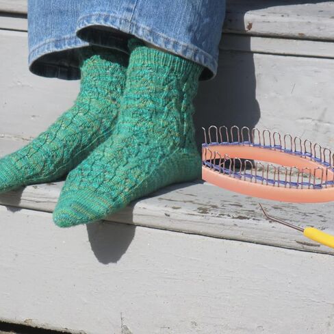 Sock Knitting Machine Household Weaving Knitting Loom DIY Craft Board Knit Machine Beginners Knitting Tools(Random Color) in Saudi Arabia