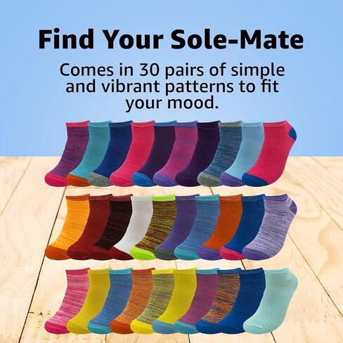 BRIGHT STAR Women Low Cut Ankle Socks(30-Pair) Athletic,Workout,Running in Saudi Arabia