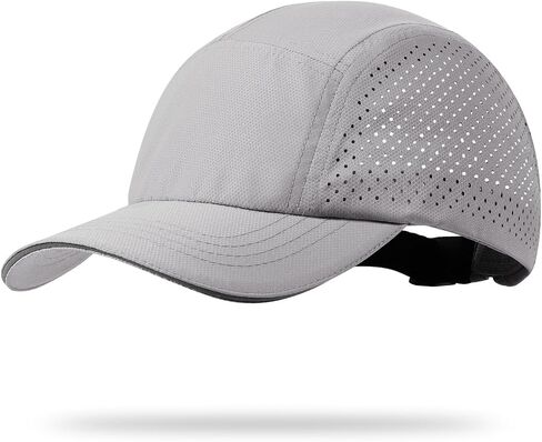 Cooling Breathable Mesh Sports Cap Lightweight Quick Dry Run Hat with Reflective Trim for Men Women Outdoor UPF 50+ Sun Hats in Saudi Arabia