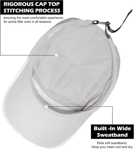 Cooling Breathable Mesh Sports Cap Lightweight Quick Dry Run Hat with Reflective Trim for Men Women Outdoor UPF 50+ Sun Hats in Saudi Arabia