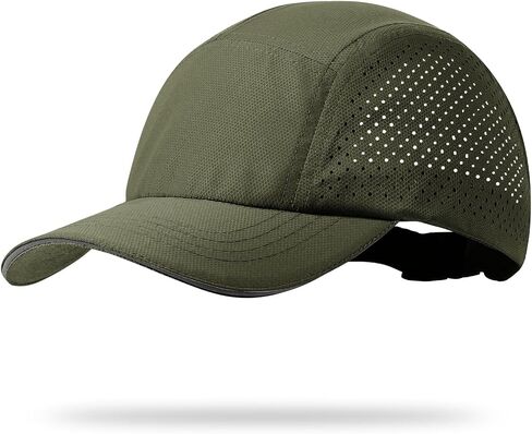 Cooling Breathable Mesh Sports Cap Lightweight Quick Dry Run Hat with Reflective Trim for Men Women Outdoor UPF 50+ Sun Hats in Saudi Arabia