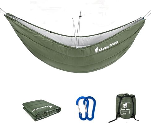 لحاف GEERTOP للأرجوحة والتخييم، أرجوحة محمولة خفيفة الوزن تحت اللحاف 4 فصول بطول كامل، بطانية دافئة للأماكن الخارجية وحقائب الظهر والسفر والشاطئ والفناء الخلفي in Kuwait