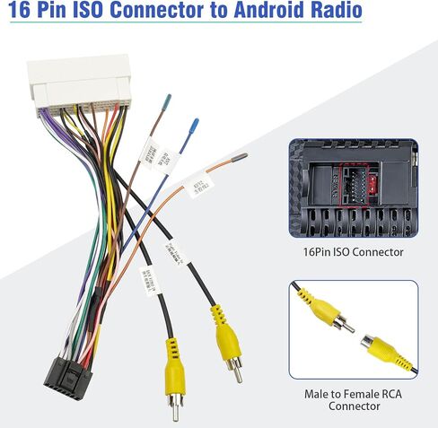 42Pin Radio Wiring Harness Adapter to 16Pin Plug for Hyundai Kia in Kuwait