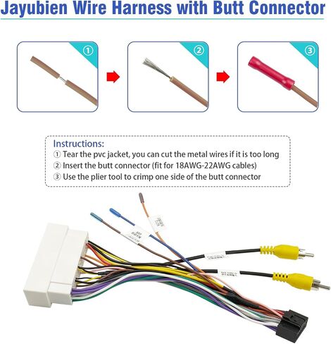 42Pin Radio Wiring Harness Adapter to 16Pin Plug for Hyundai Kia in Kuwait
