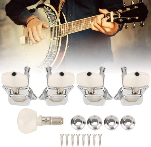 Banjo Tuning Peg, Head Tuning Knob Semi Closed String 4+1 Musical Instrument Accessories Banjo Tuners in Saudi Arabia