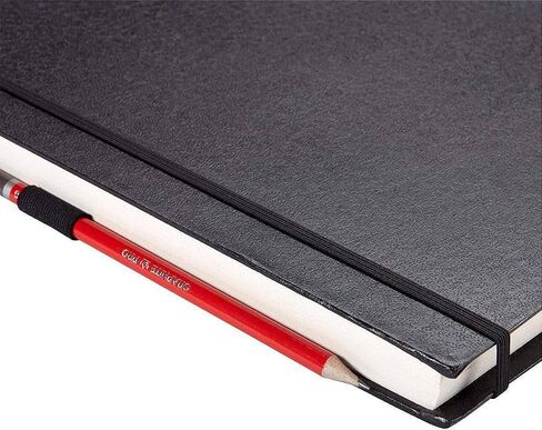 KINGART 625 Black Hardcover 8.5" x 11" Sketchbook Journal, Perfect Bound, for Wet & Dry Media, 160 Pages / 80 Sheets in Saudi Arabia