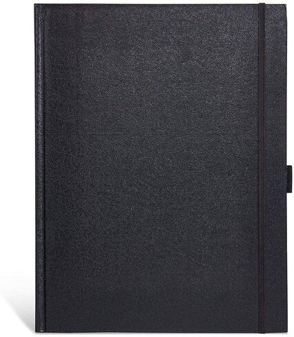 KINGART 625 Black Hardcover 8.5" x 11" Sketchbook Journal, Perfect Bound, for Wet & Dry Media, 160 Pages / 80 Sheets in Saudi Arabia